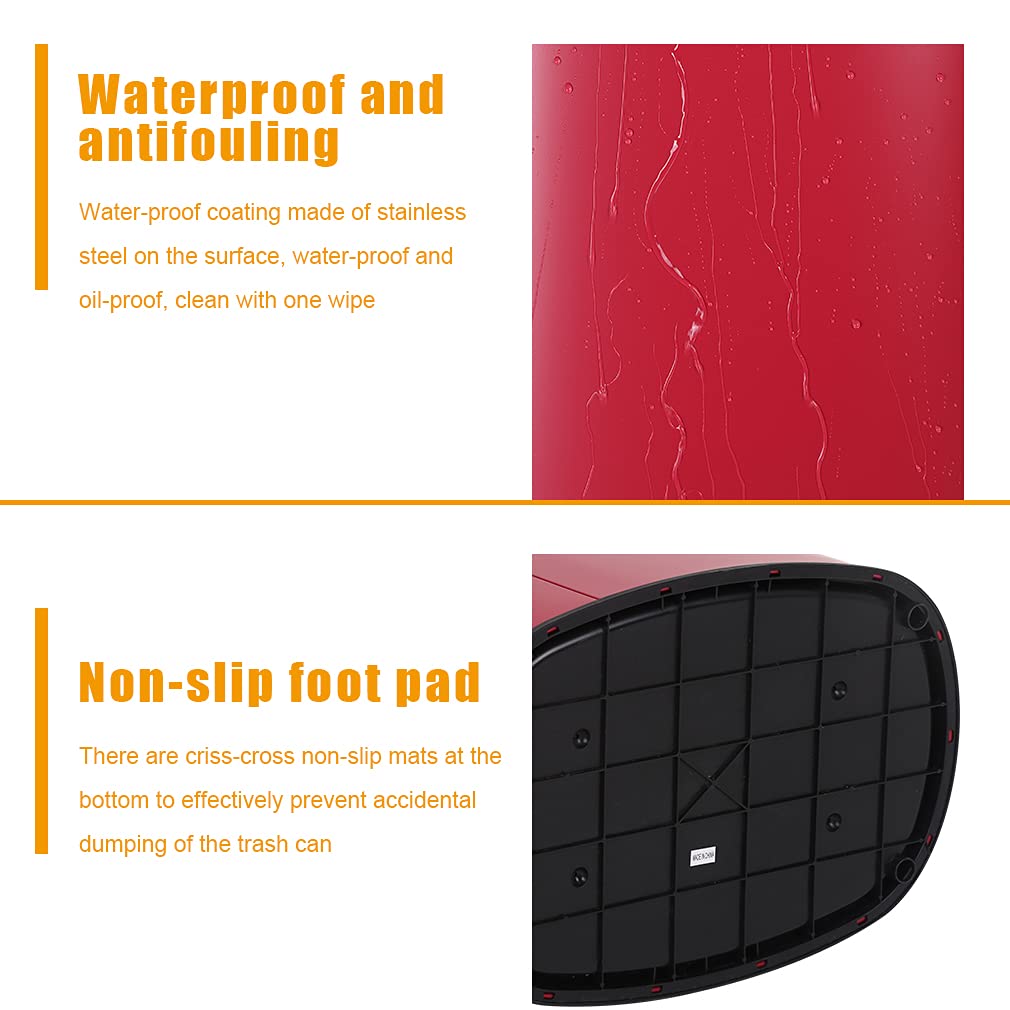 BestOffice compact-design fits small spaces while offering generous 13-gallon capacity.