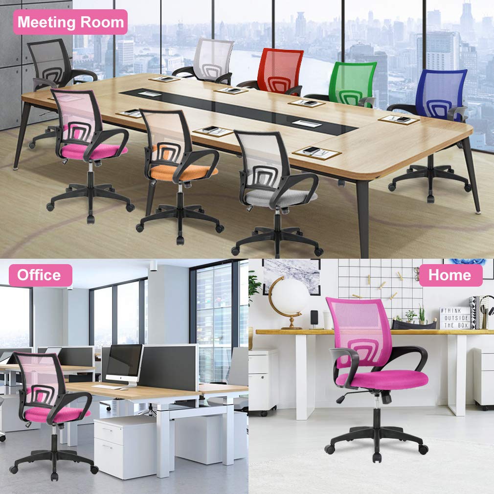 BestOffice pink chair built with durable materials for reliable performance