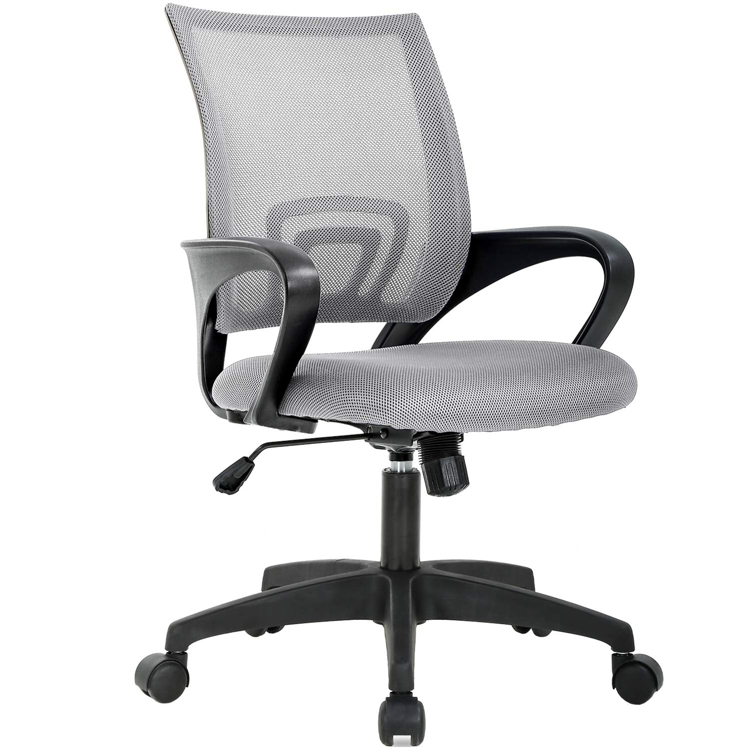 BestOffice ergonomic office chair with a grey backrest for lasting comfort during long work sessions.
