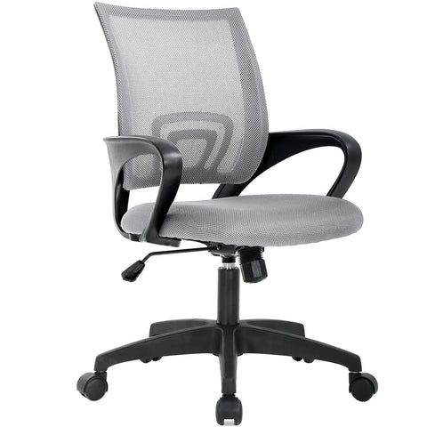 BestOffice ergonomic office chair with a grey backrest for lasting comfort during long work sessions.