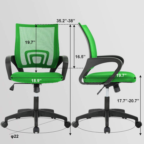 BestOffice green chair fits modern offices with a comfortable, supportive design.