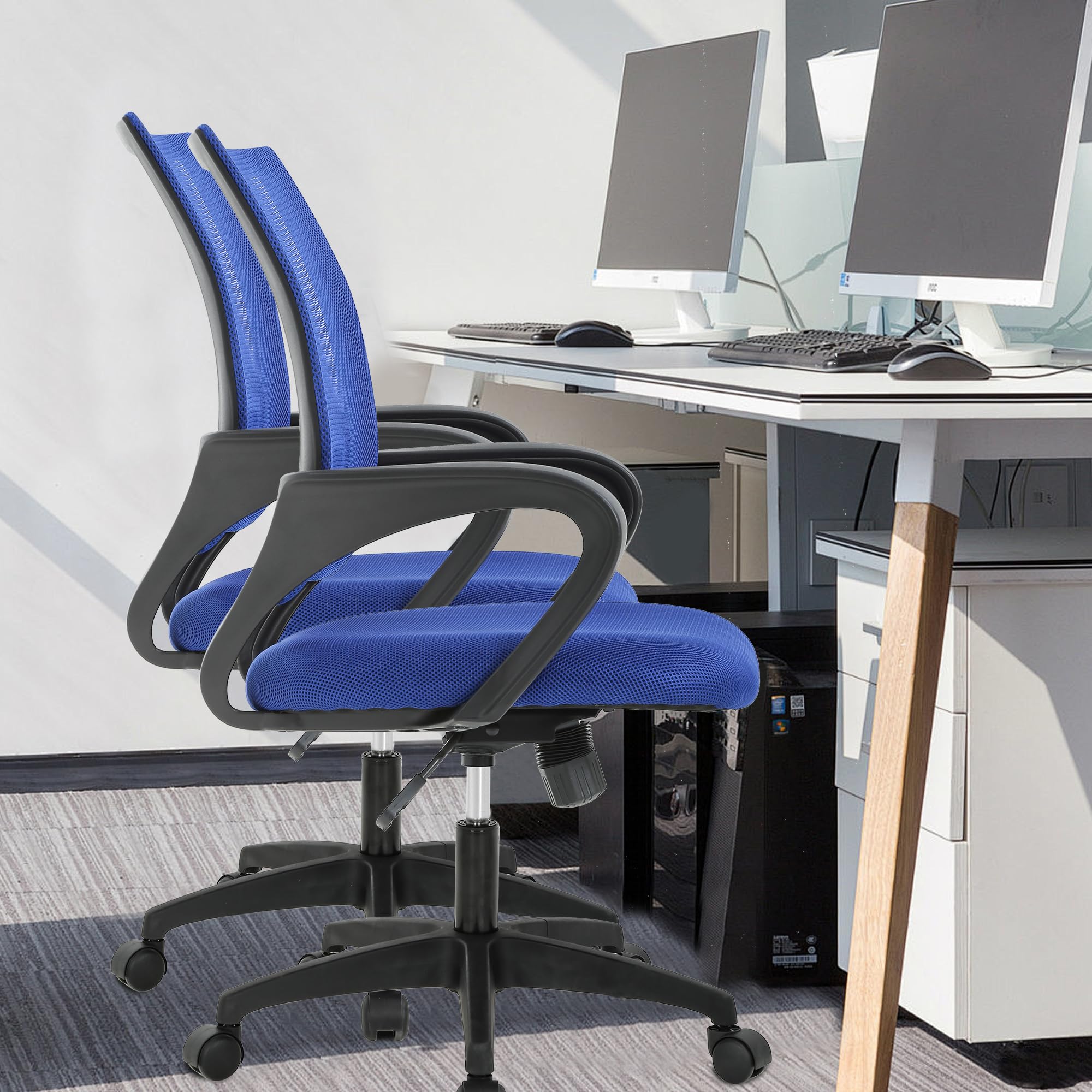 BestOffice mid-back chair with lumbar support for proper posture.