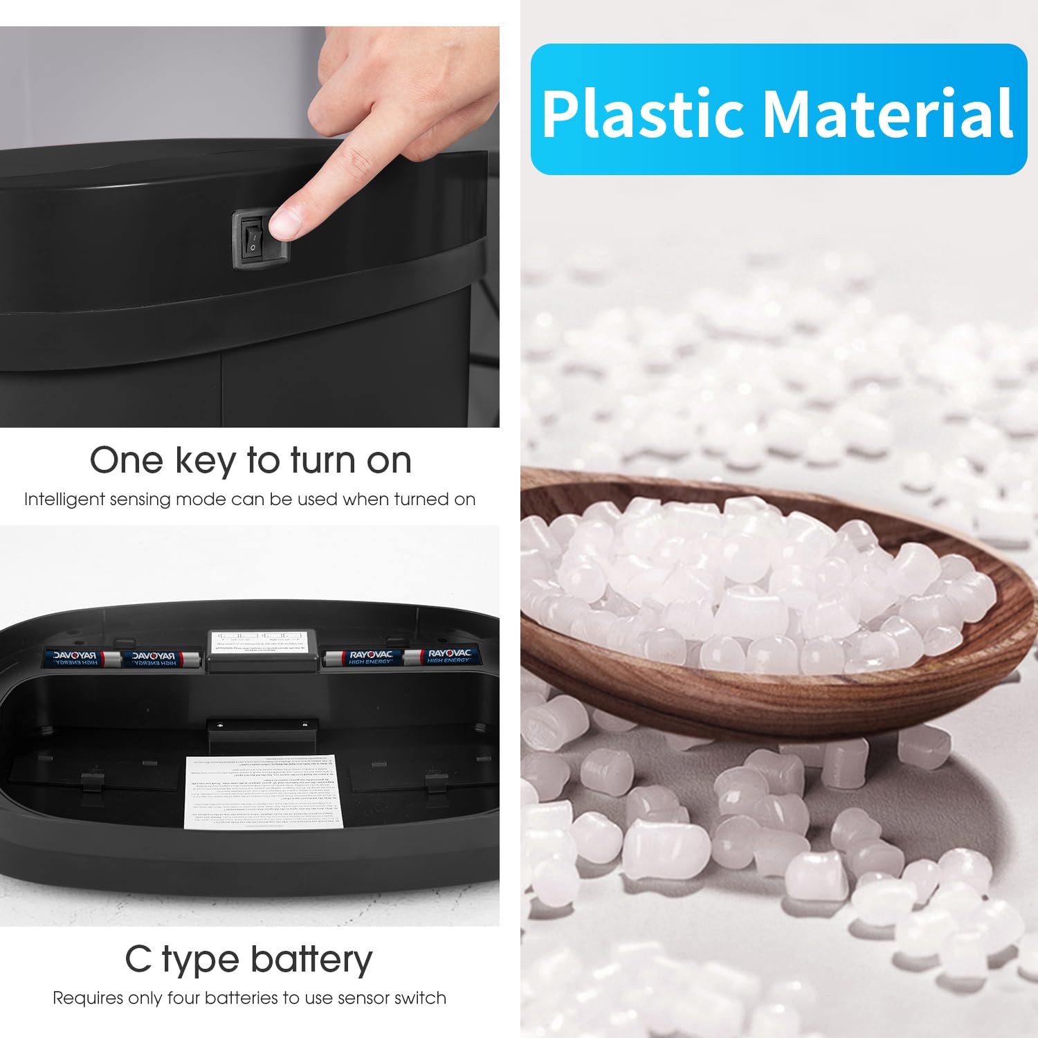 BestOffice odor-control lid helps minimize smells between uses.