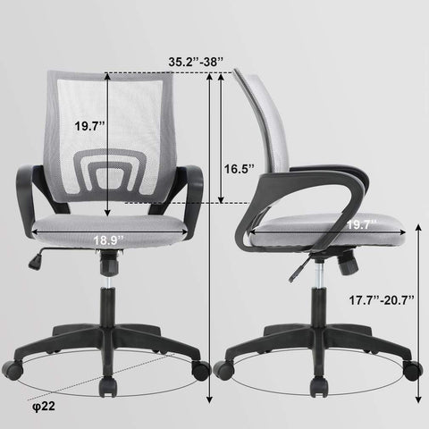 BestOffice sponge-seat cushioning offers breathable comfort for extended use.