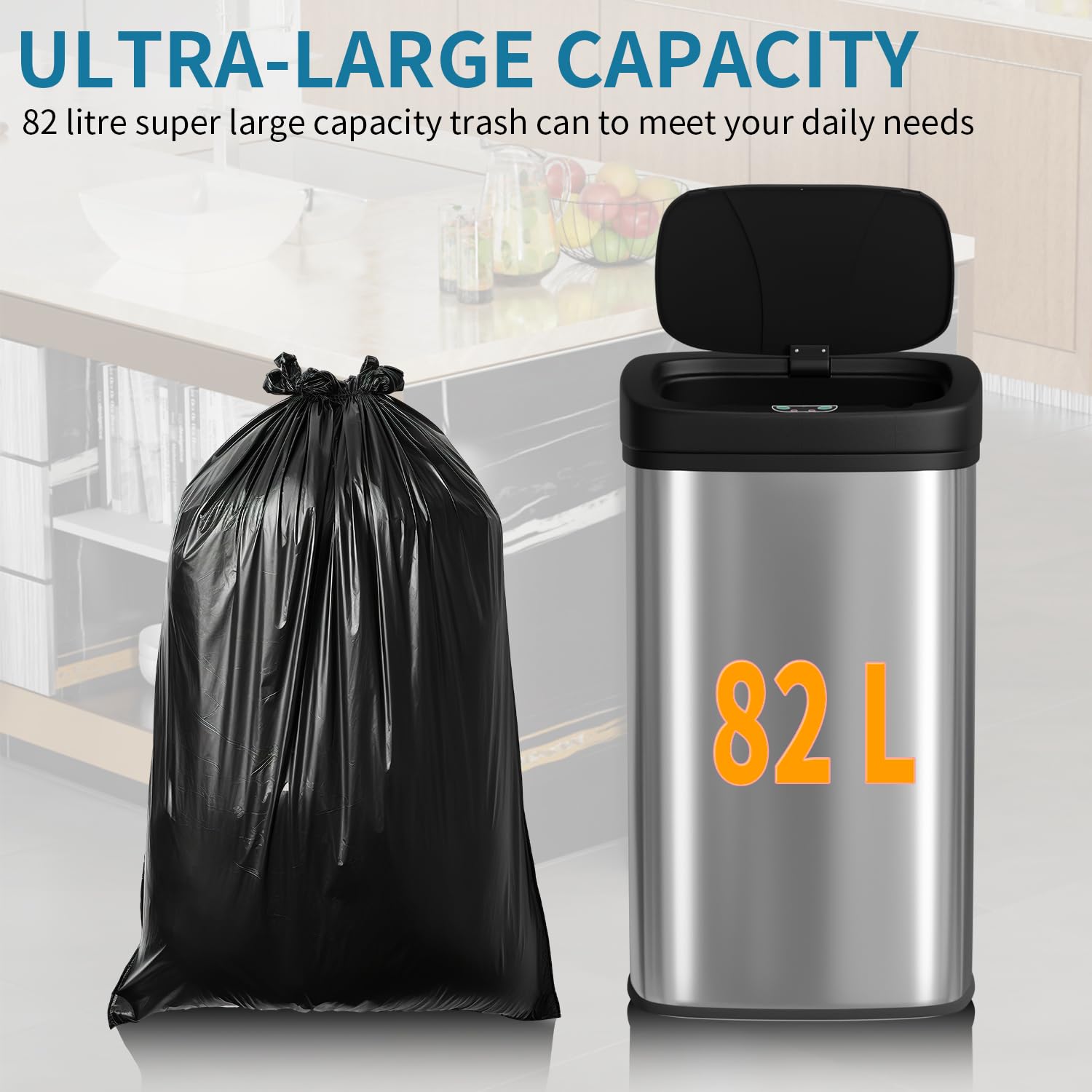 BestOffice touchless bin keeps counters cleaner with hands-free waste access