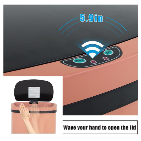BestOffice automatic touchless trash can opens with infrared sensor