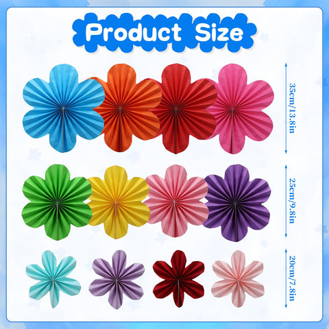 BestoFun paper flower fans in Cinco de Mayo colors brighten birthday celebrations