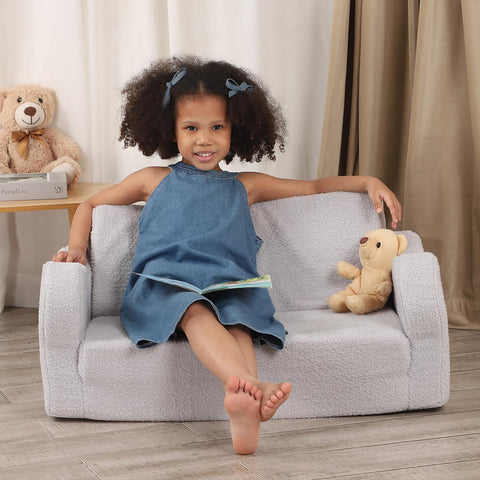 BestRoyal 2-in-1 couch converts to cozy lounger for reading or TV.