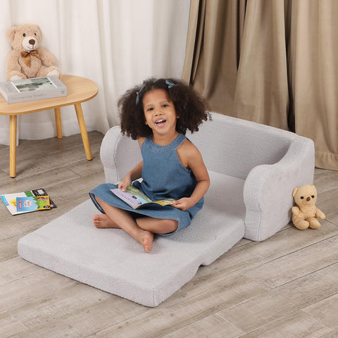 BestRoyal Gray toddler sofa suits any room and camping trips.