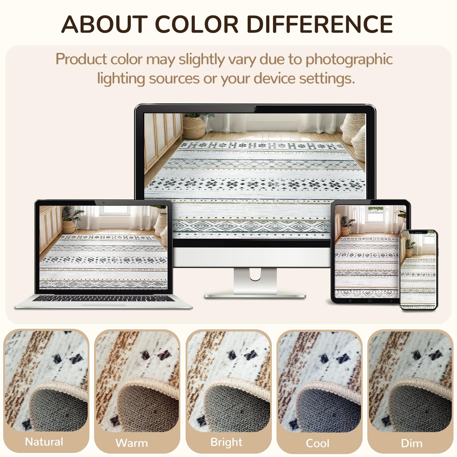 BESTSWEETIE washable area rug care makes cleaning effortless and keeps color vibrant.