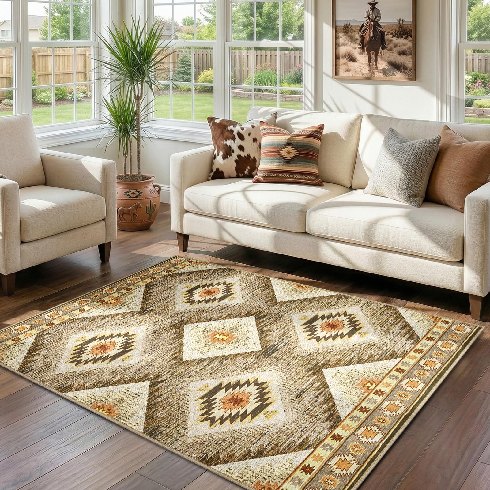 Bestsweetie rug ships rolled with slight creases that relax after unrolling.