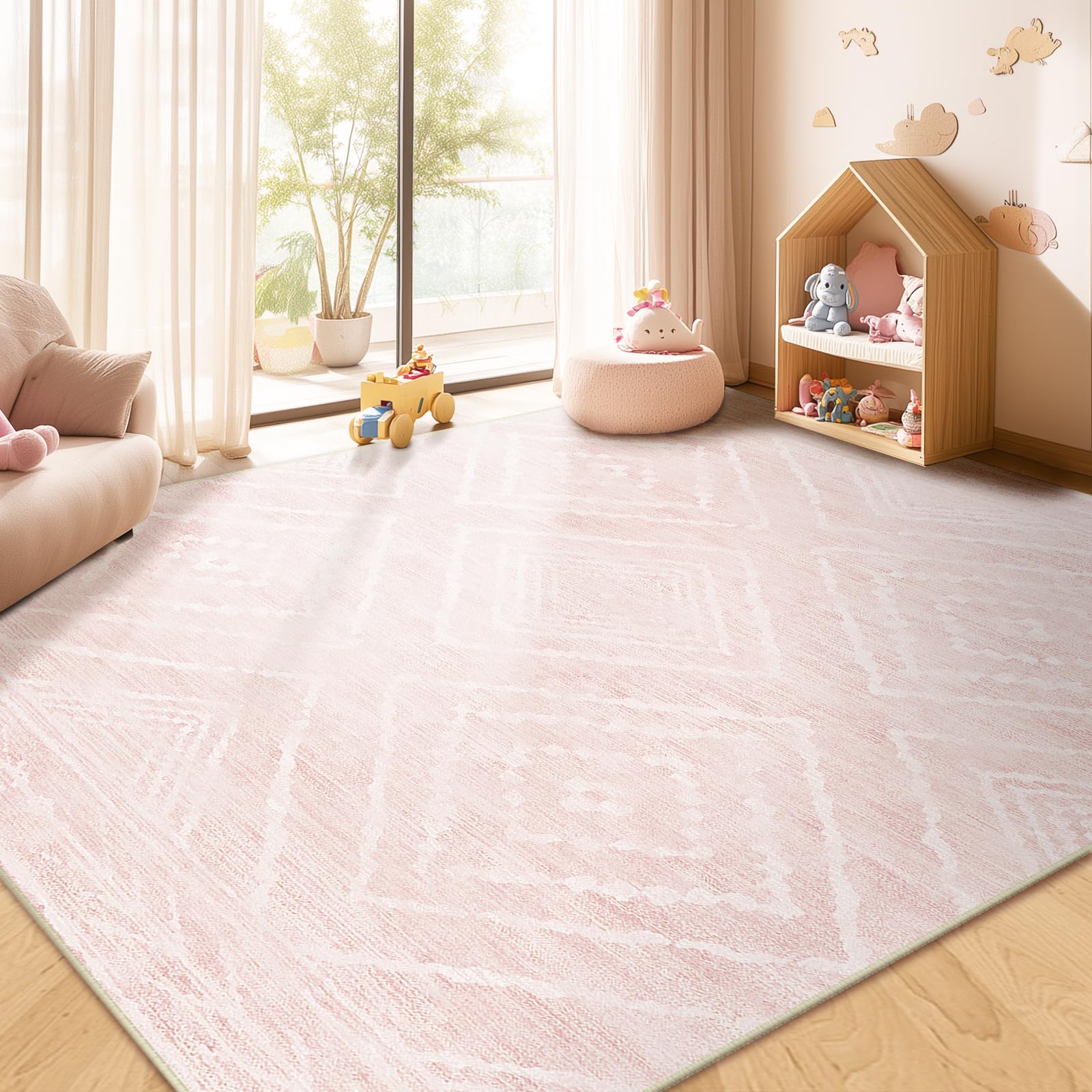 BESTSWEETIE area rug 5x7 water-repellent finish resists spills