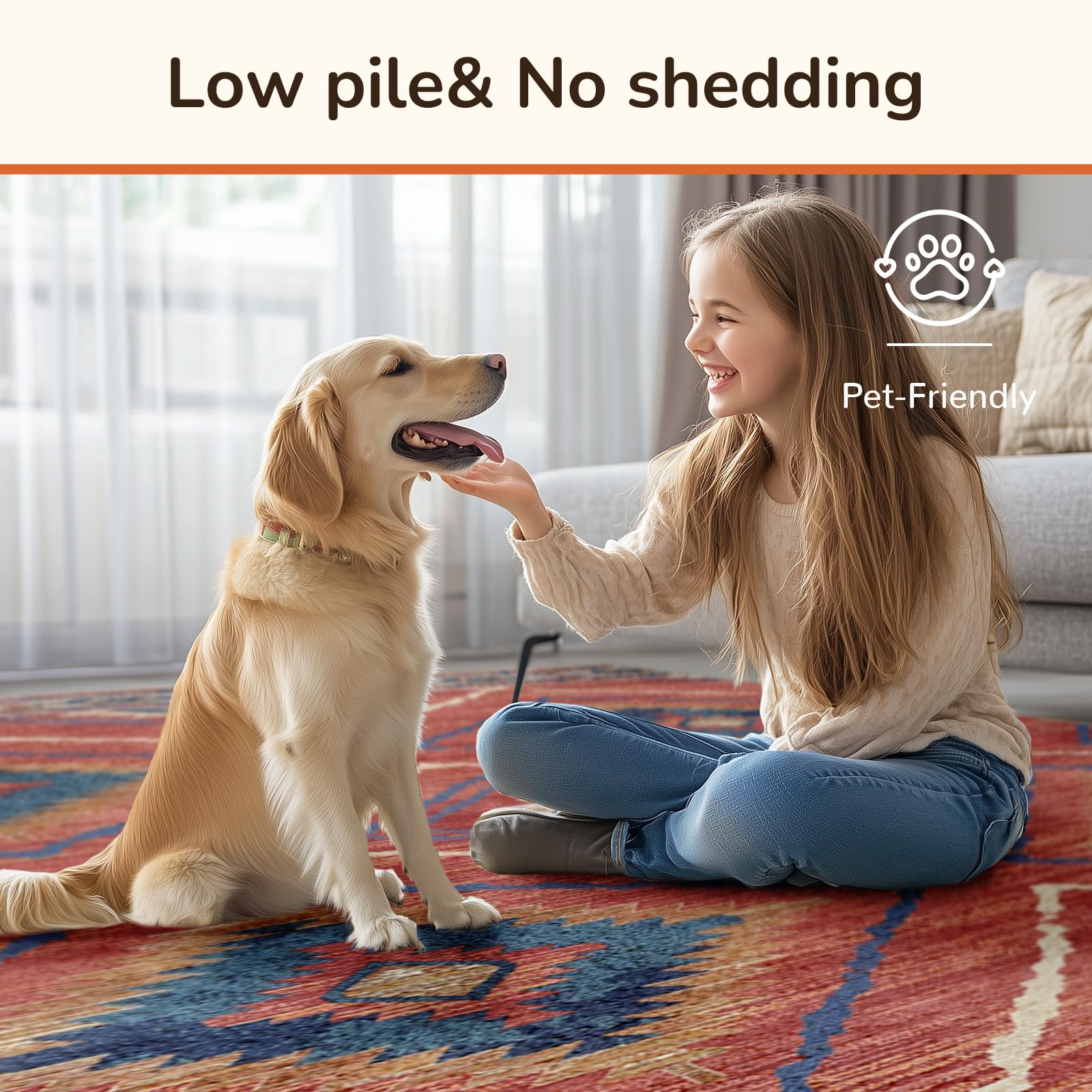 BESTSWEETIE 8x10 rug suited for entryways, hallways, kitchens, and living rooms