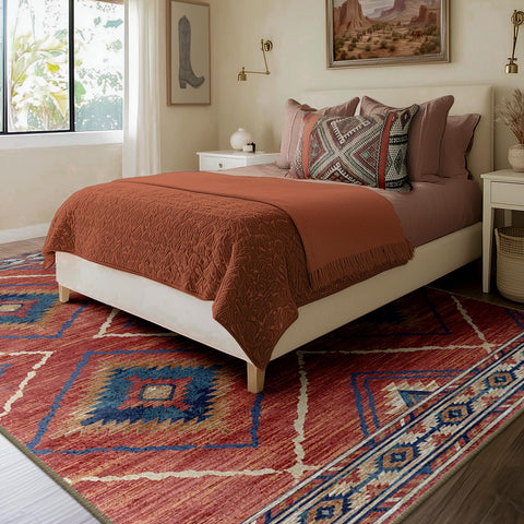 BESTSWEETIE low-pile area rug designed for easy cleaning