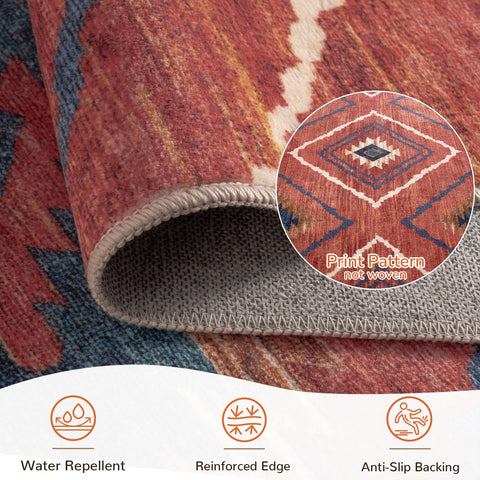 BESTSWEETIE rug featuring non-slip TPR backing for safer placement