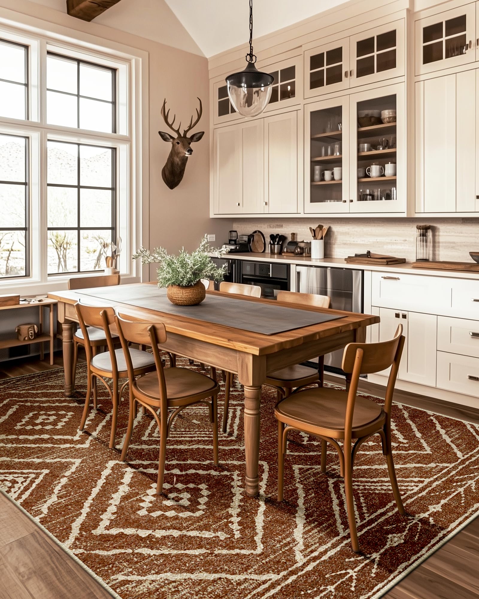 BESTSWEETIE Rug features dense stitching for durability.