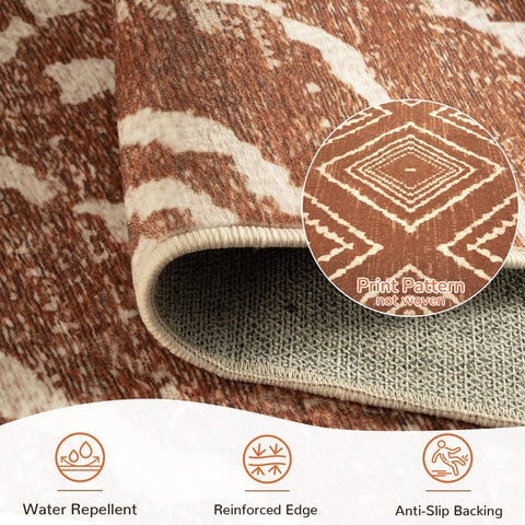 BESTSWEETIE low-pile rug stays comfortable underfoot and easy to clean