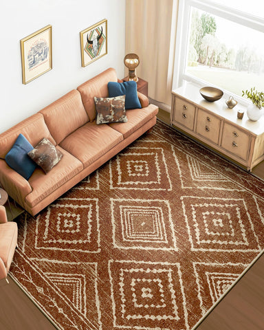 BESTSWEETIE Rug surface resists stains for easy upkeep.