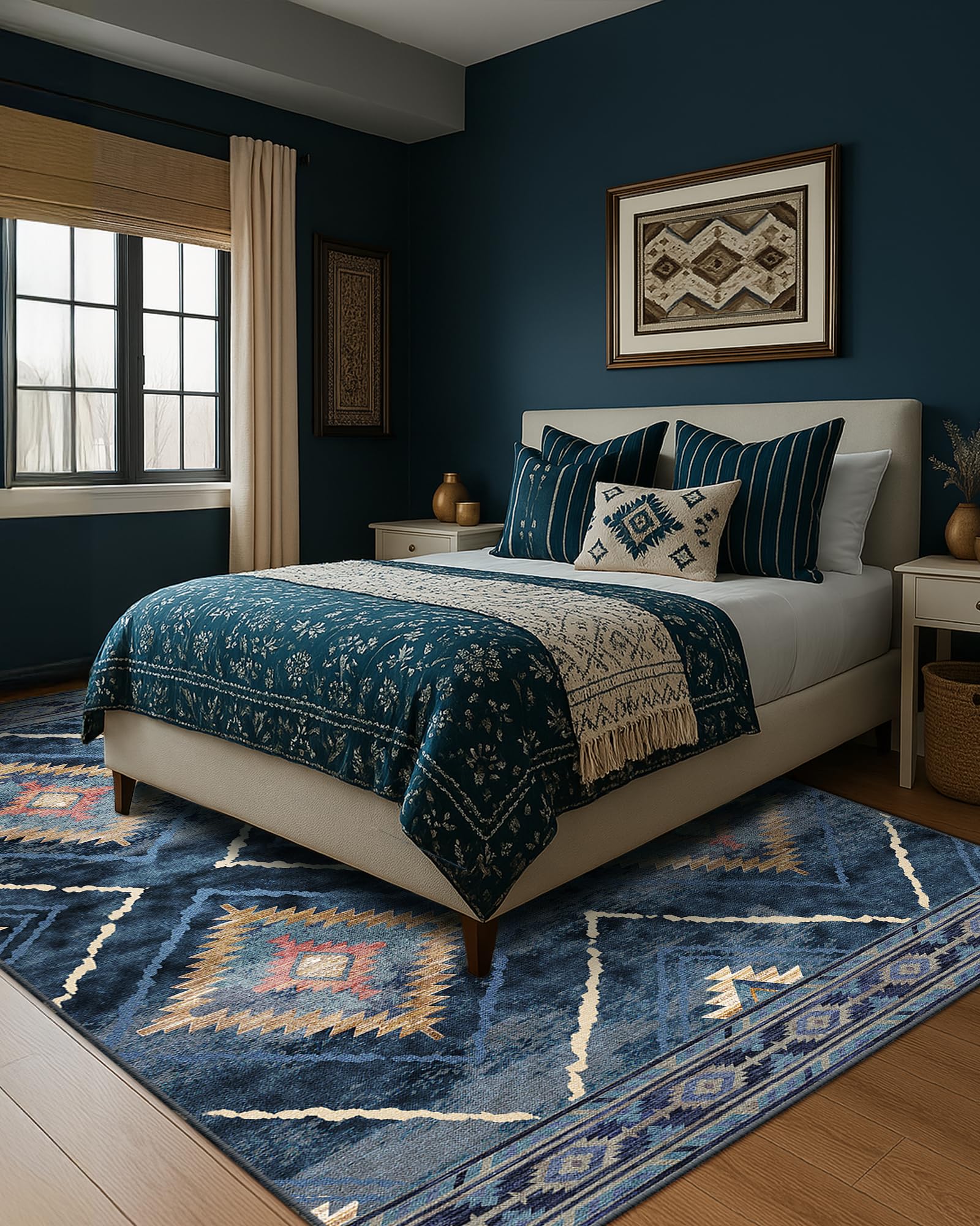 BESTSWEETIE entryway living room rug, blends with furniture and decor.