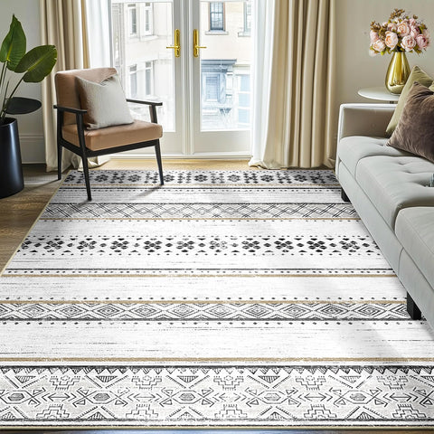 BESTSWEETIE low-pile-rug offers a soft feel without excessive height.