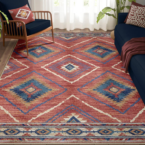 BESTSWEETIE machine-washable rug keeps colors vibrant with proper care