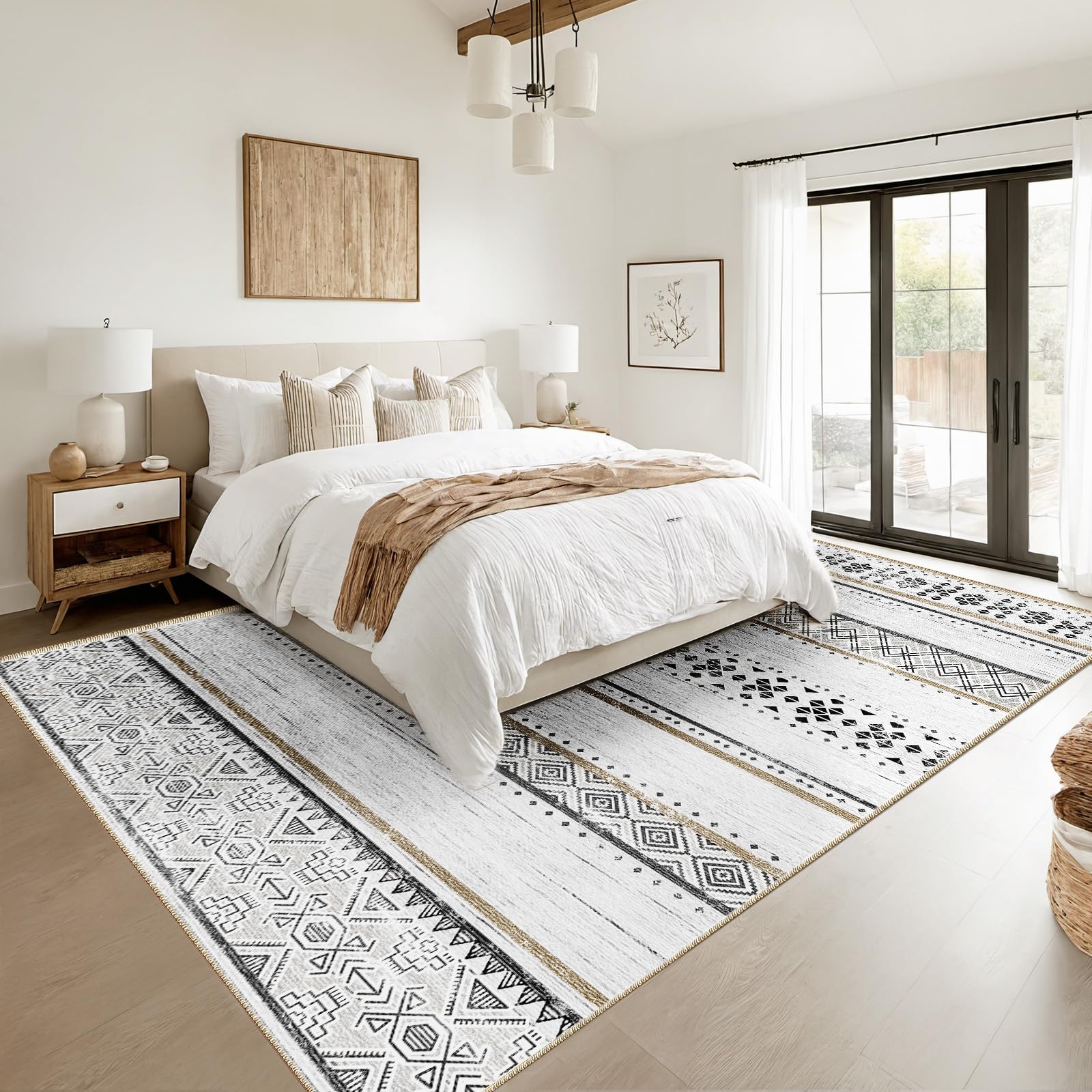 BESTSWEETIE water-repellent-rug resists stains and spills for easy cleaning.
