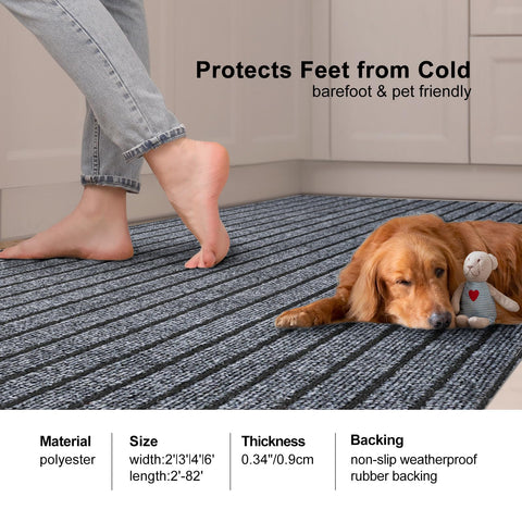 BESTVUE easy-clean rug suitable for vacuuming or shaking out.