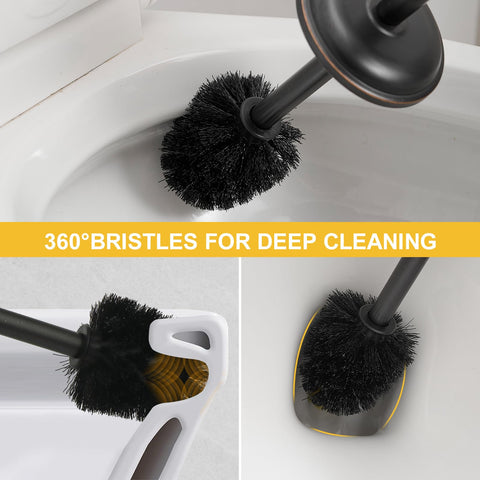 BESy stainless steel brush holder with brushed finish resists rust and daily wear