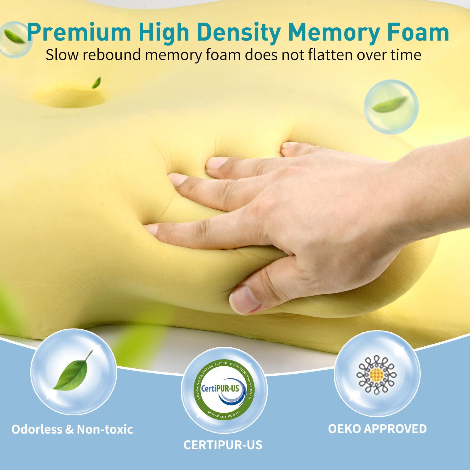 Besyodo neck support design prevents kinks and reduces pressure during sleep.