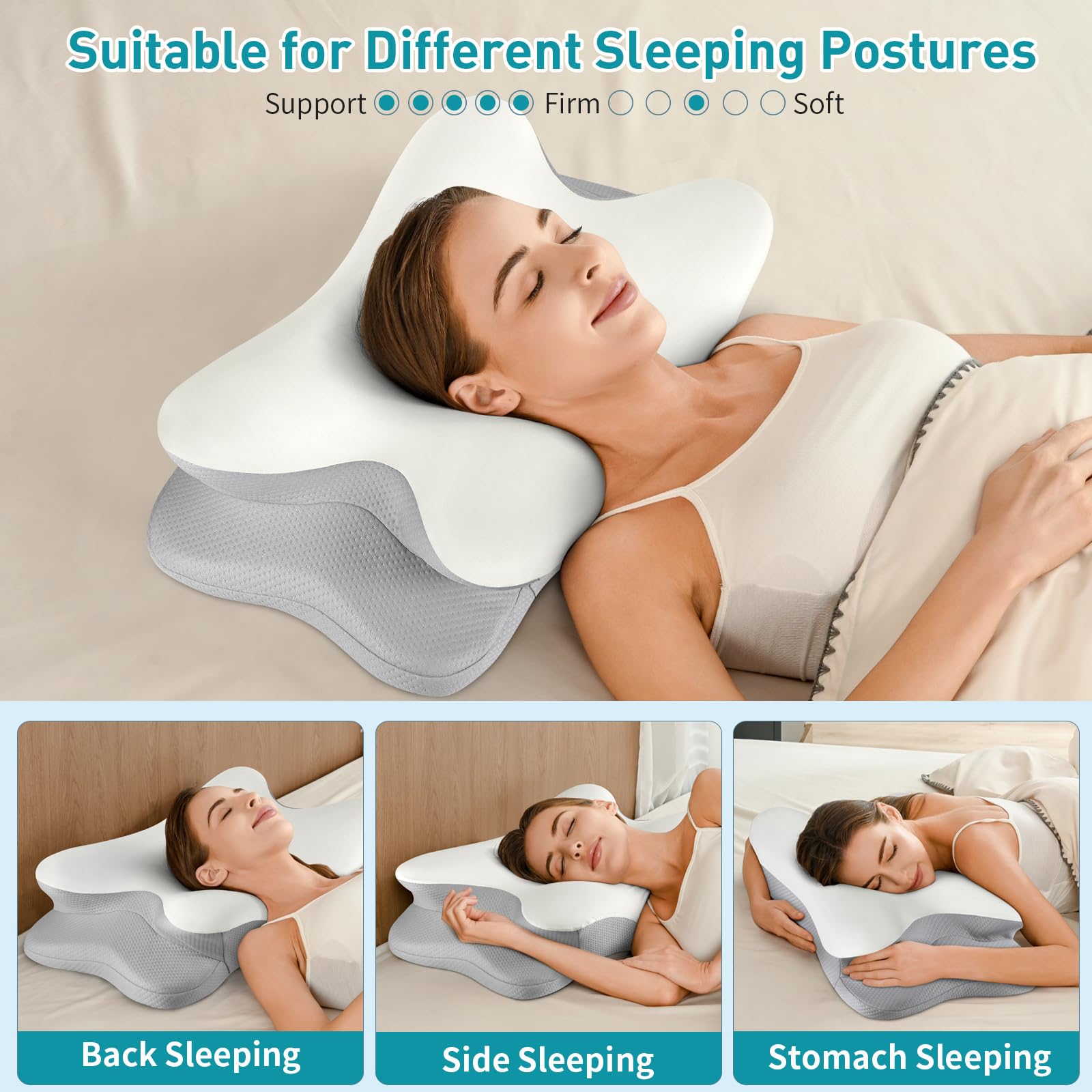 Besyodo cervical pillow ideal for people seeking ergonomic neck alignment.