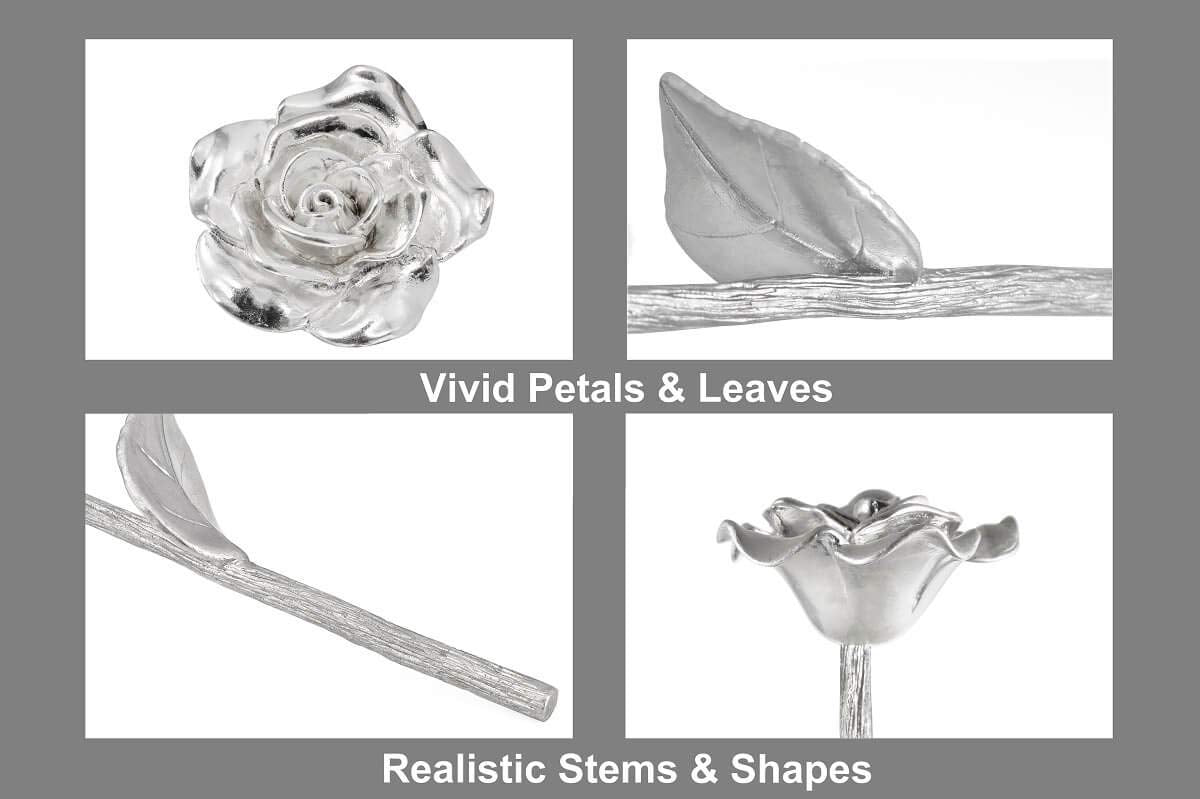 Sturdy tubular gift box presentation of BESZONE Tin Rose