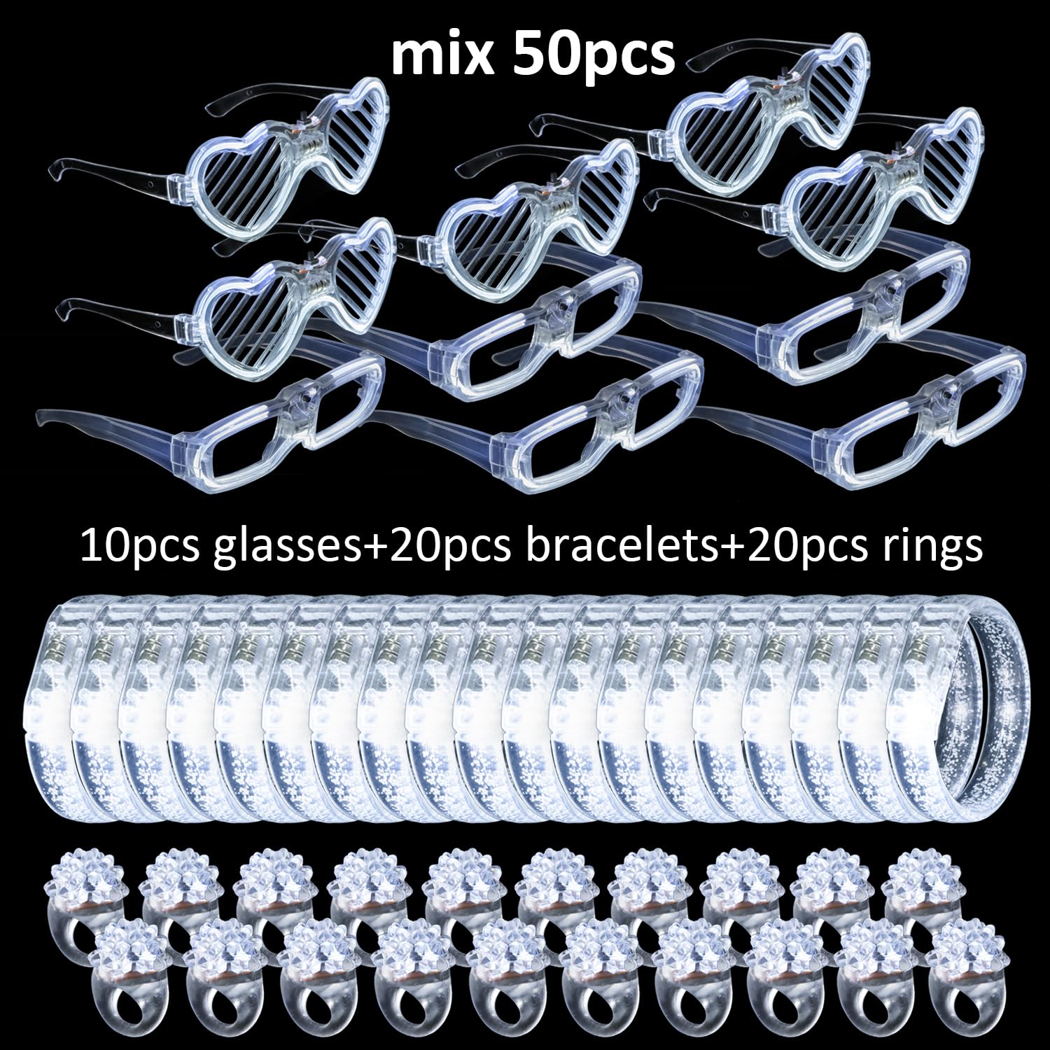 bethmore LED bracelets provide bright visibility at parties with quick activation