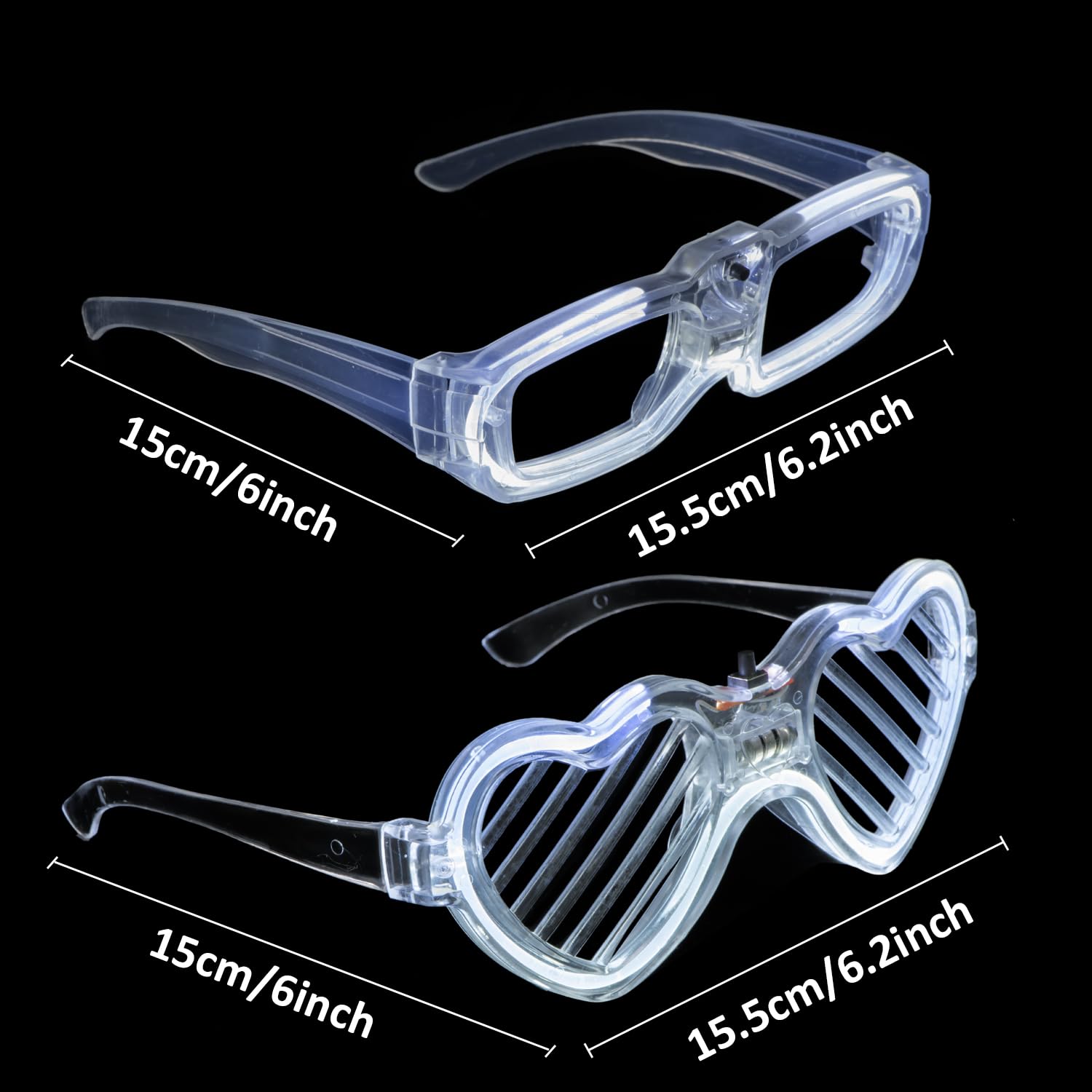 bethmore upgraded glow glasses offer comfortable wear and stylish glow for any dance floor