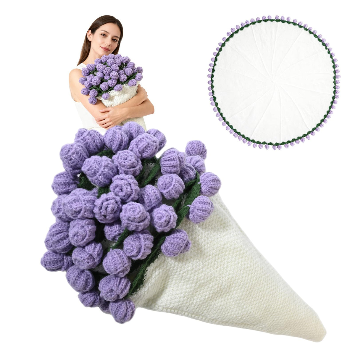 Betoom flower blanket 43in rose bouquet showcases plush comfort for cozy evenings.