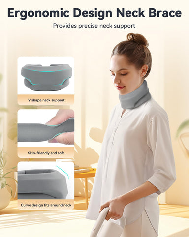 BETOVIN ergonomic V-shape collar design hugs the jaw for comfortable wear