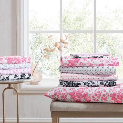 Betsey Johnson fabrics resist fading and wrinkling for a crisp look