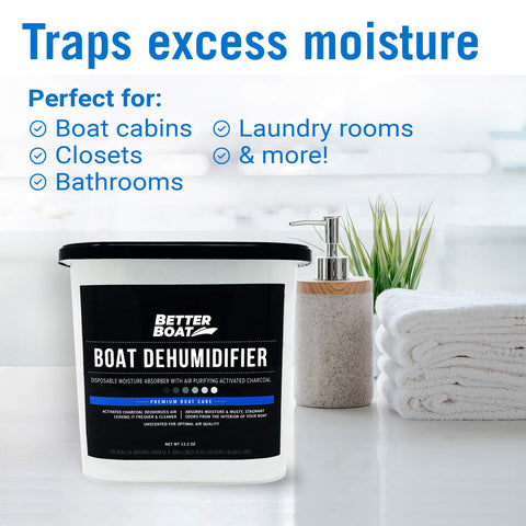 Better Boat four-pack moisture absorber provides scalable humidity control.