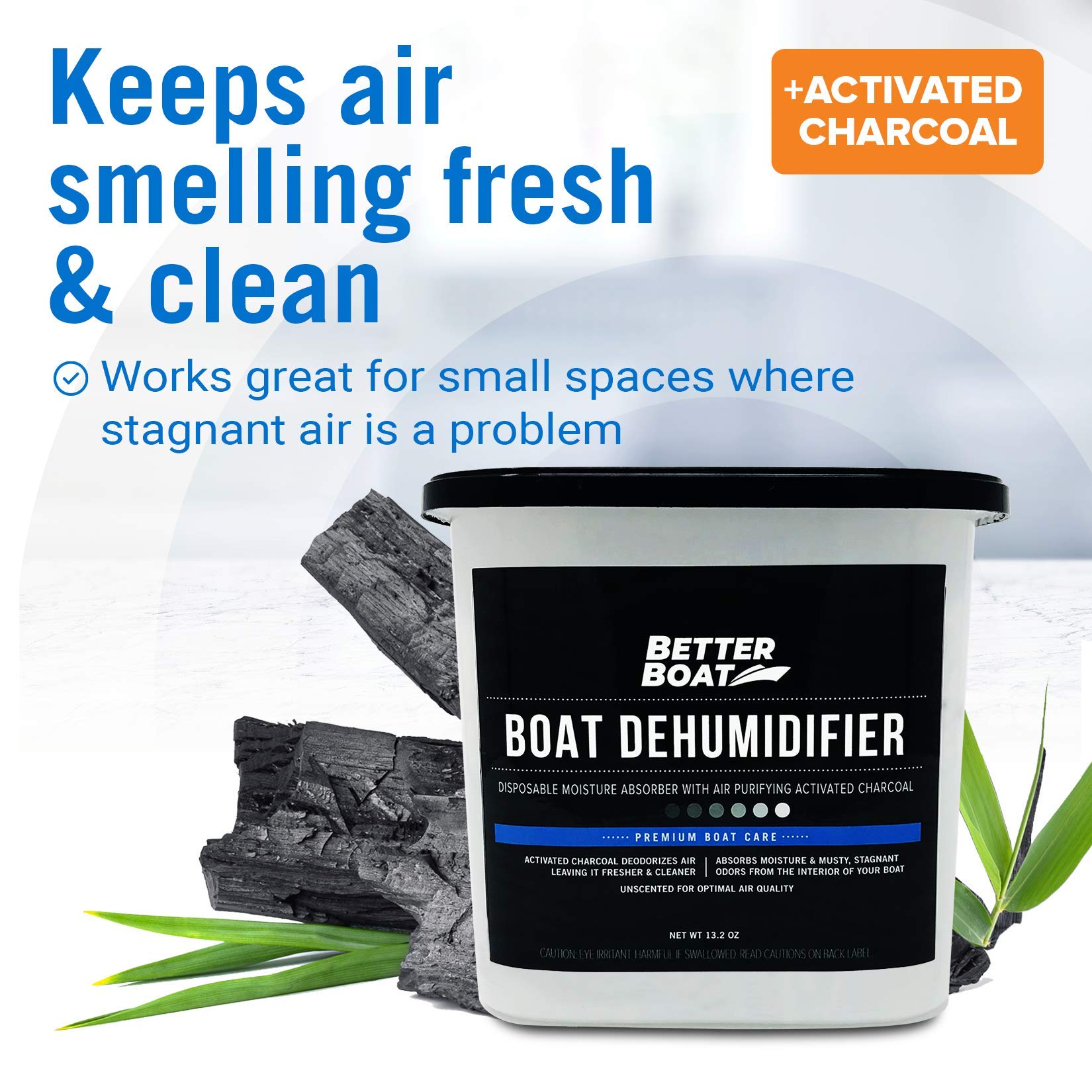 Better Boat semi-transparent bucket shows when to replace for timely upkeep.