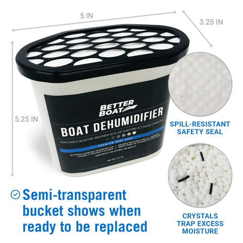 Better Boat unscented odor absorber keeps spaces fresh without fragrance.