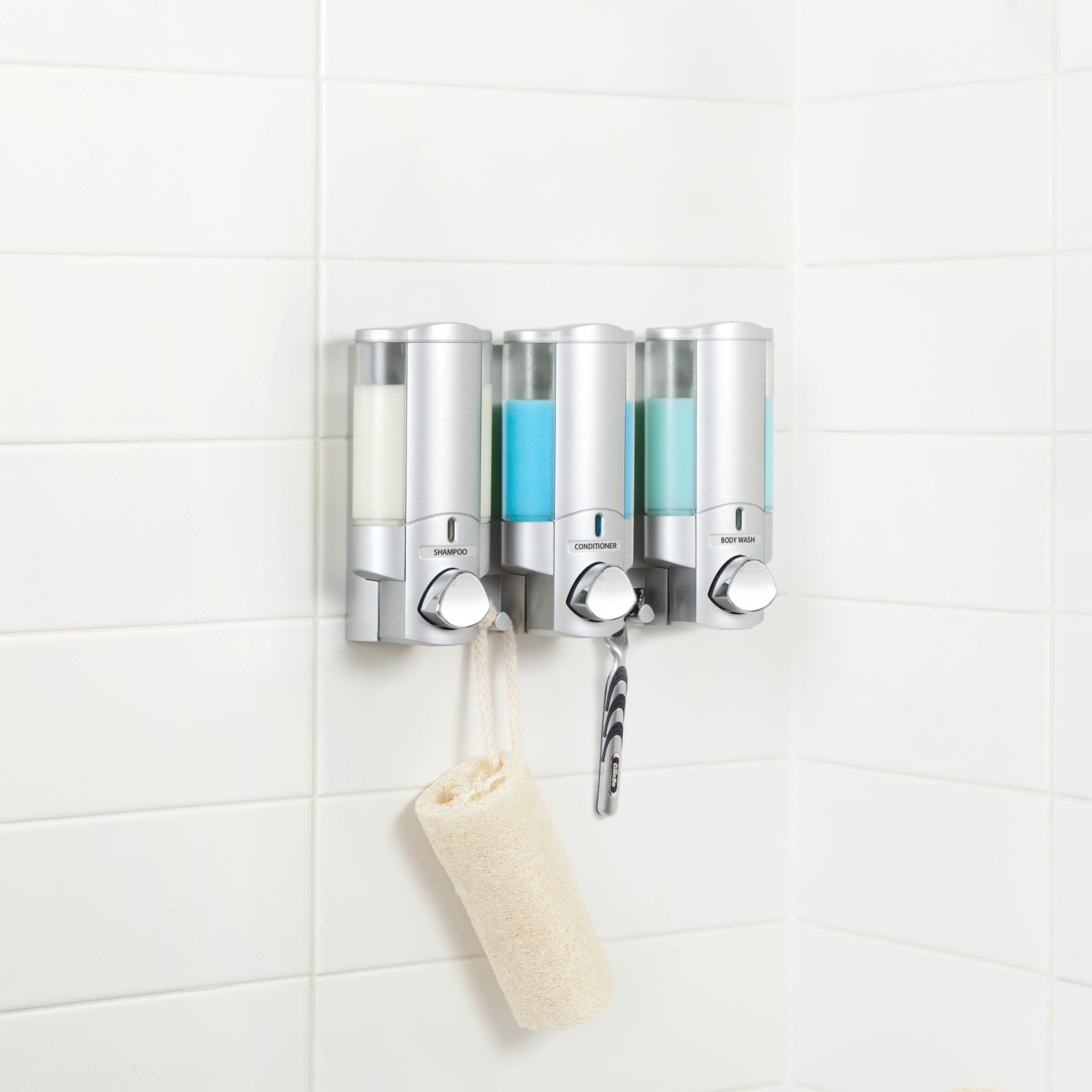Durable ABS housing of Better Living Aviva shower dispenser resists moisture