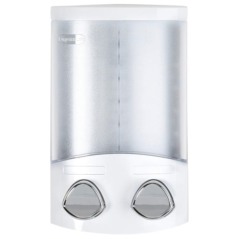 Better Living Aviva duo dispenser showing hidden razor hooks for neat grooming.