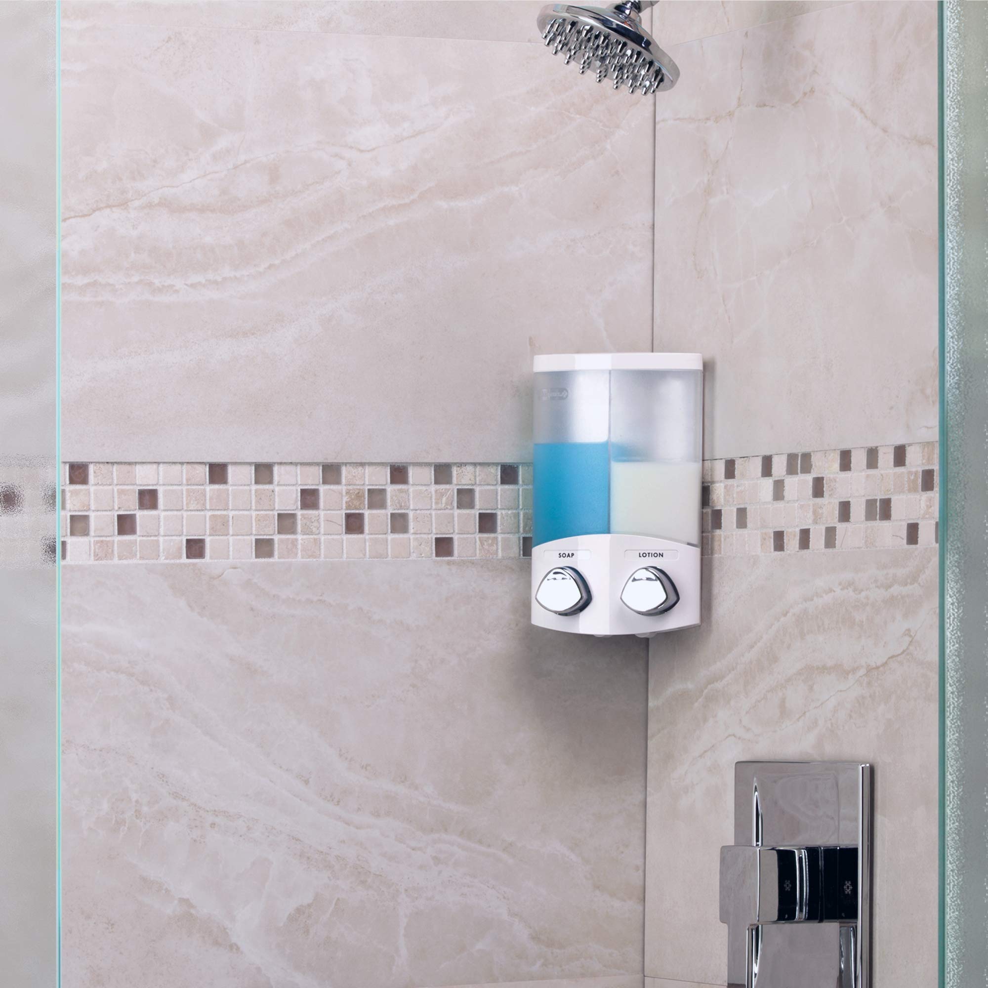 Better Living Aviva pump action delivering precise soap dose every time.