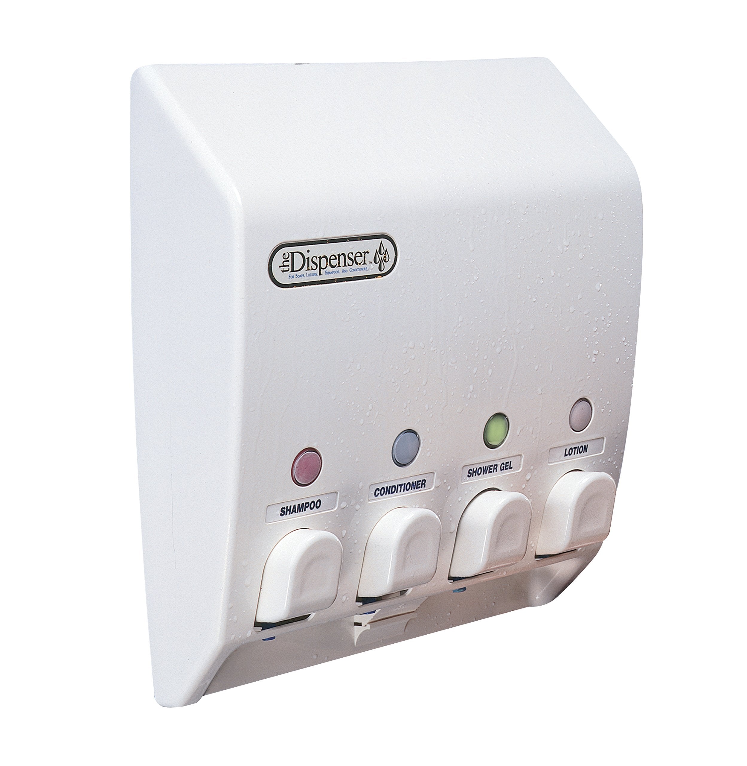 Better Living Classic Shower Dispenser front view with four organized chambers.