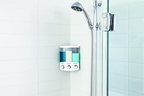 Better Living Euro Trio white finish complements a clean bathroom aesthetic.