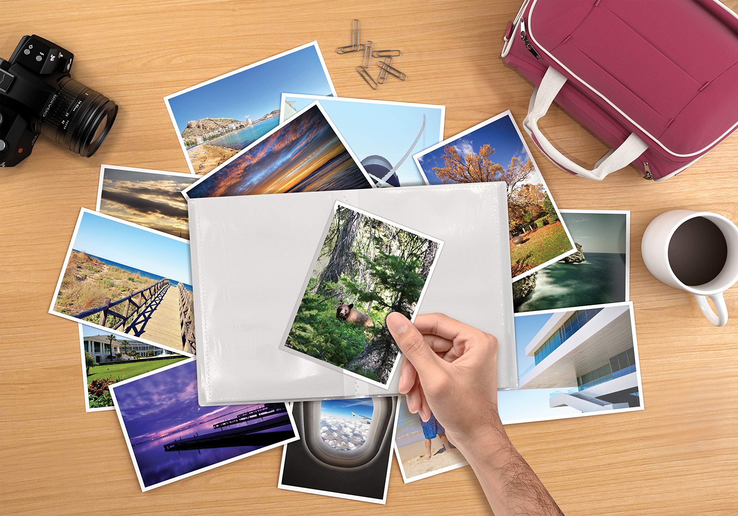 Better Office Products compact photo album fits in a bag for everyday keepsakes
