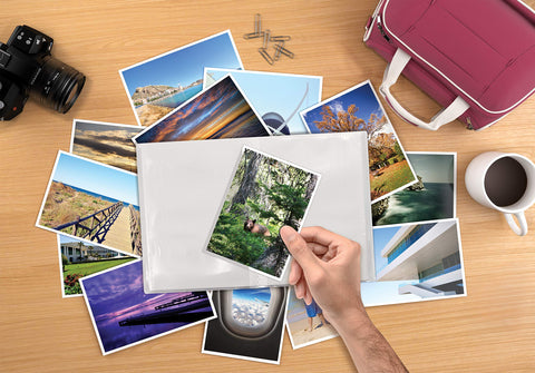 Better Office Products compact photo album fits in a bag for everyday keepsakes