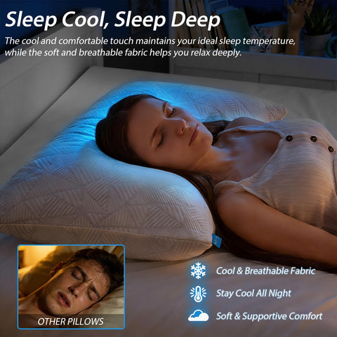 BETU cooling pillows double-sided cover with cooling fabric