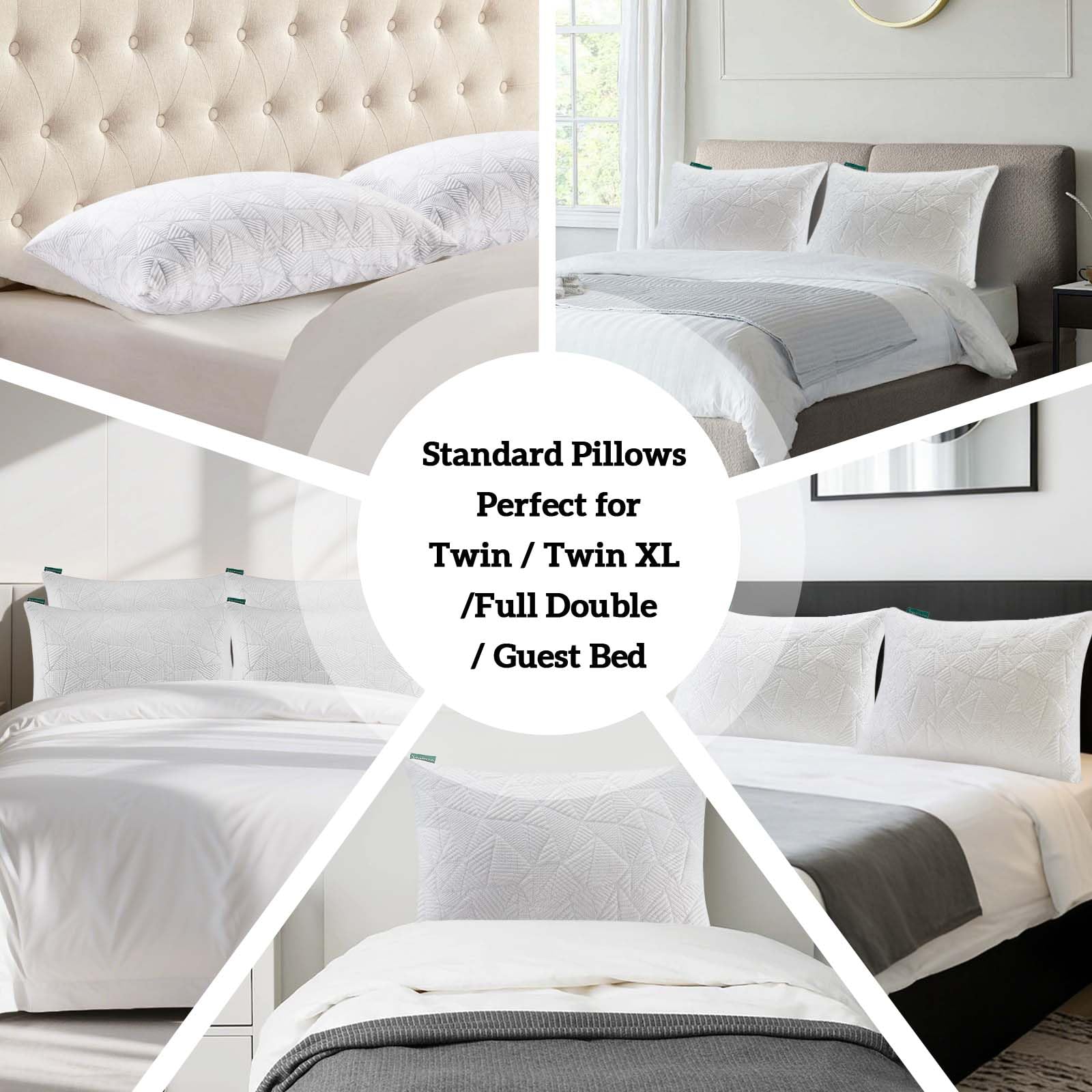 BETU cooling pillows packaged as two pillows