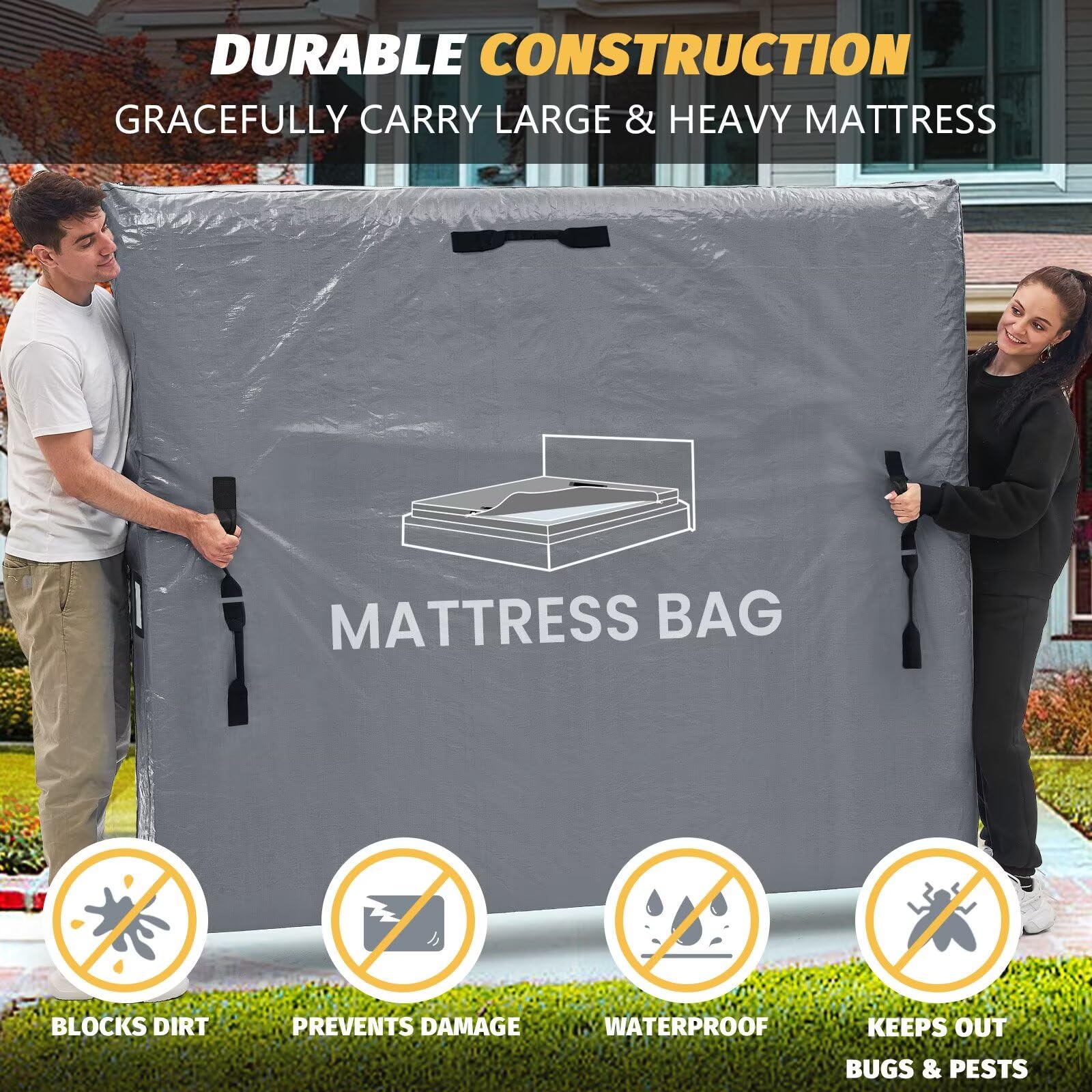 BETU extra-thick waterproof bag protects from moisture during transport