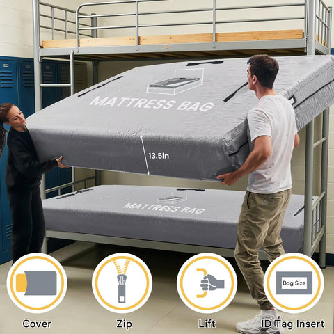 BETU mattress bag with ID slots on both sides for quick identification